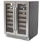 Whynter Seamless Stainless Steel Door Dual Zone Built-in Wine Refrigerator BWR-401DS - alternate 6